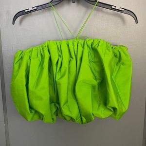 Zara Green Bubble Top